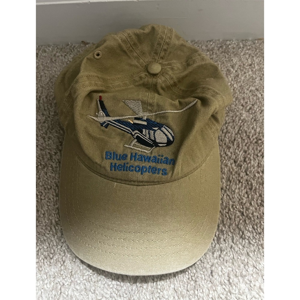 OTTO Blue Hawaiian Helicopters Beige Adjustable Men's Baseball Cap Vintage